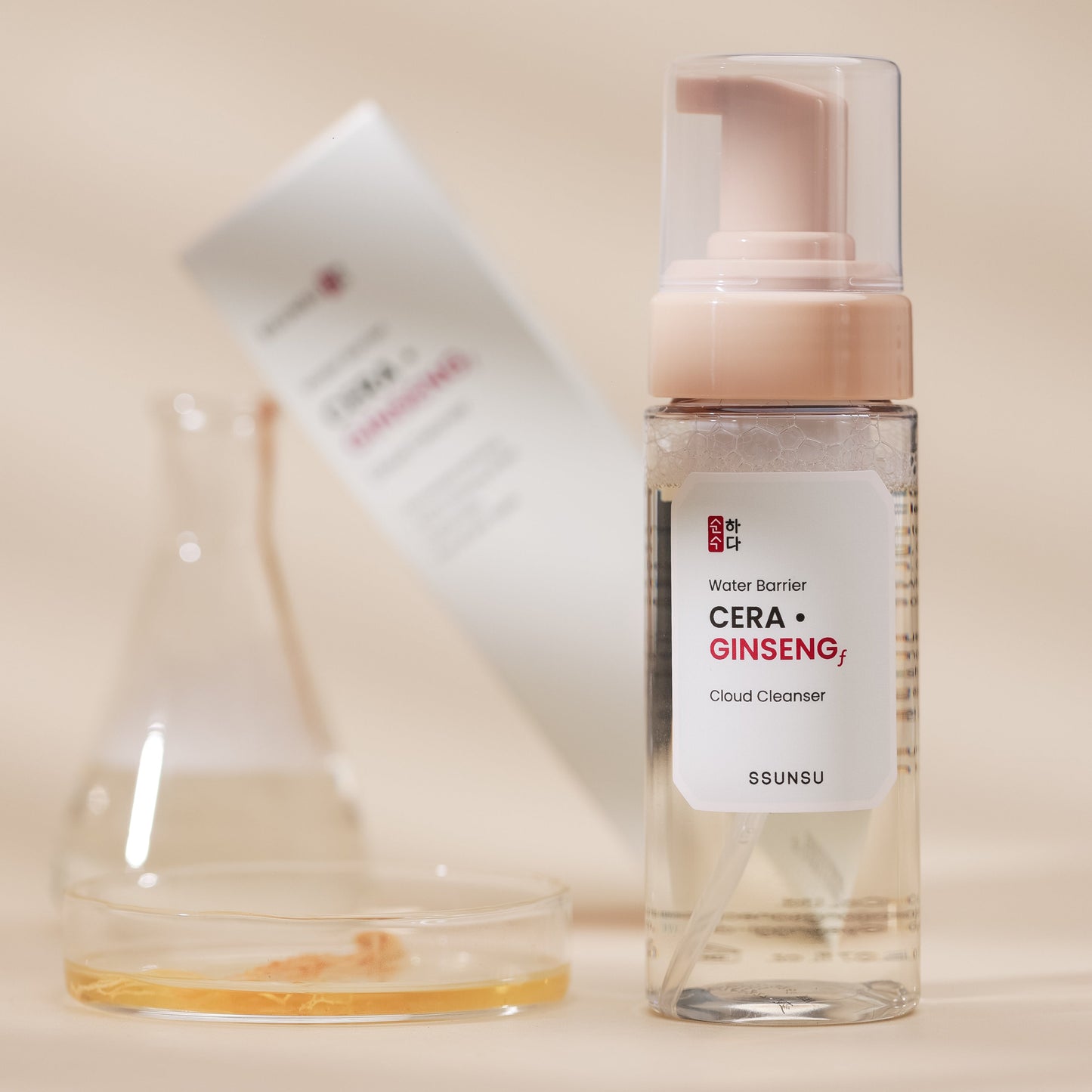 Cera·Ginseng Cloud Cleanser | Korean Ceramide Foam Face Wash – 150ml