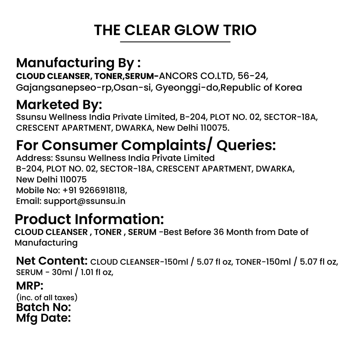 THE CLEAR GLOW TRIO