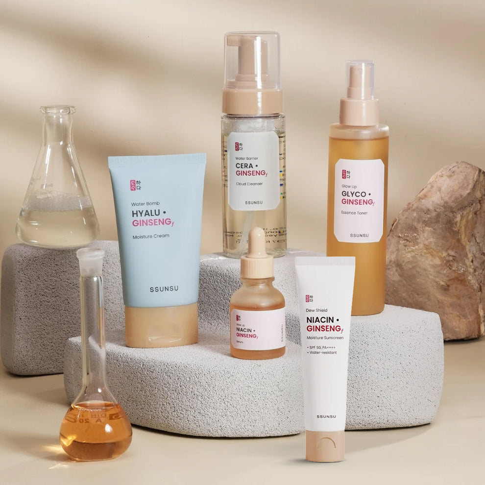 The Daily Glow Ritual – 5-Step Korean Skincare Combo + SPF 50 | SSUNSU