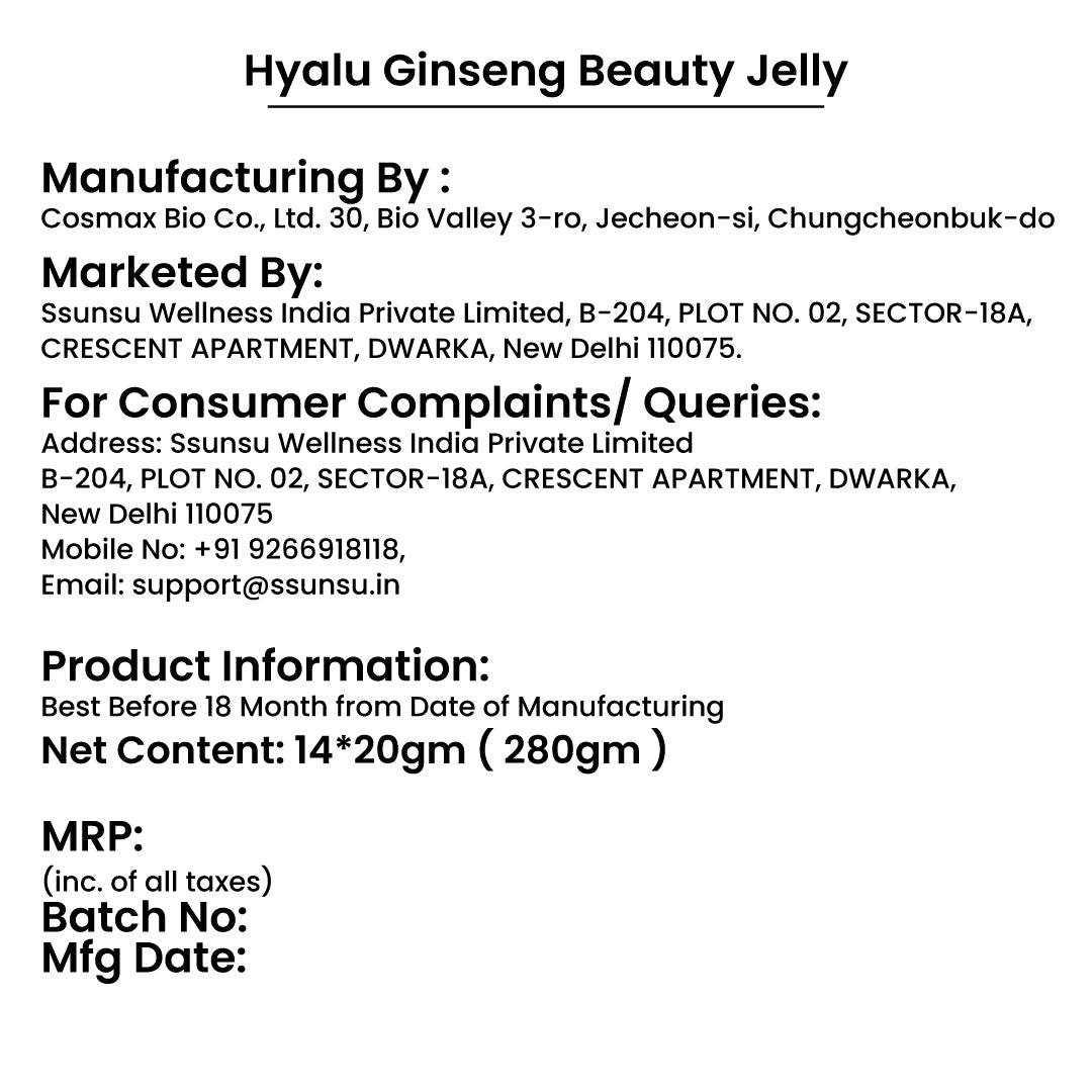 Glow up Hyalu.Ginseng Beauty Jelly