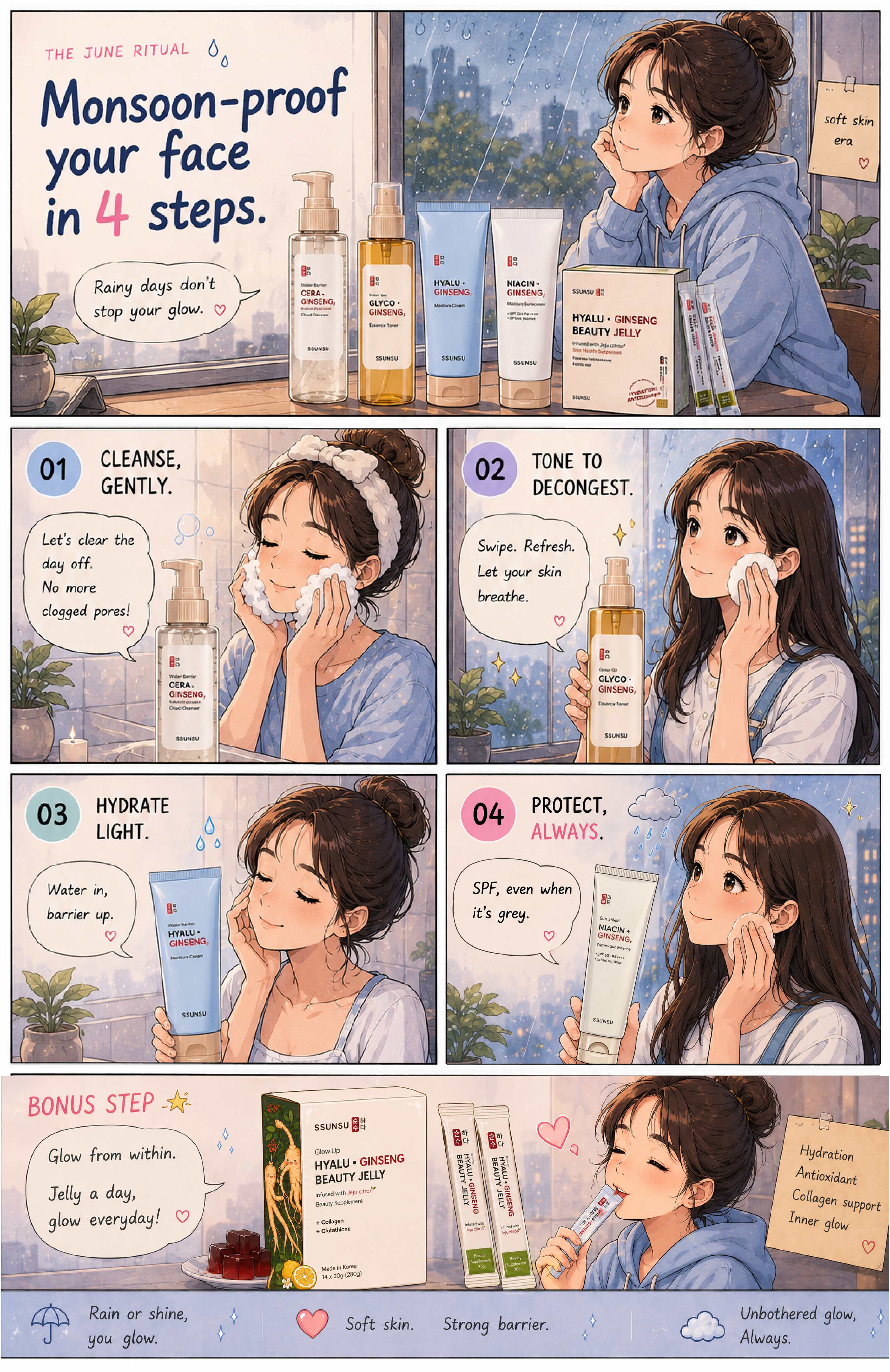 Monsoon-proof your face in 4 steps