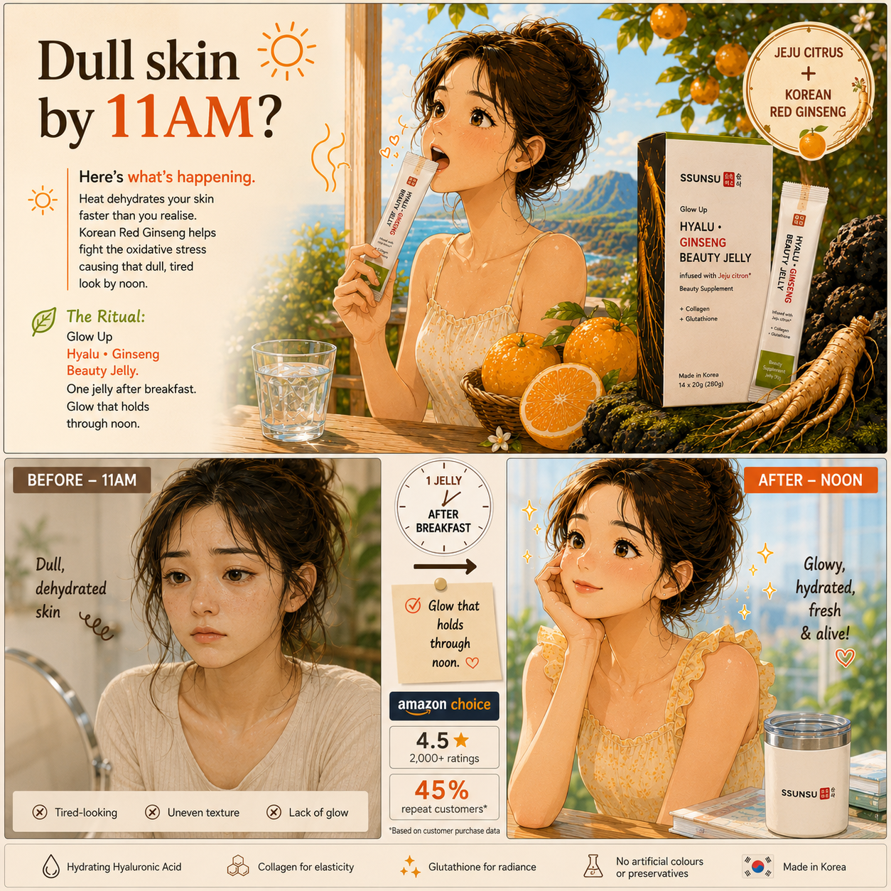 Dull Skin by 11AM — Cause & Ritual Fix