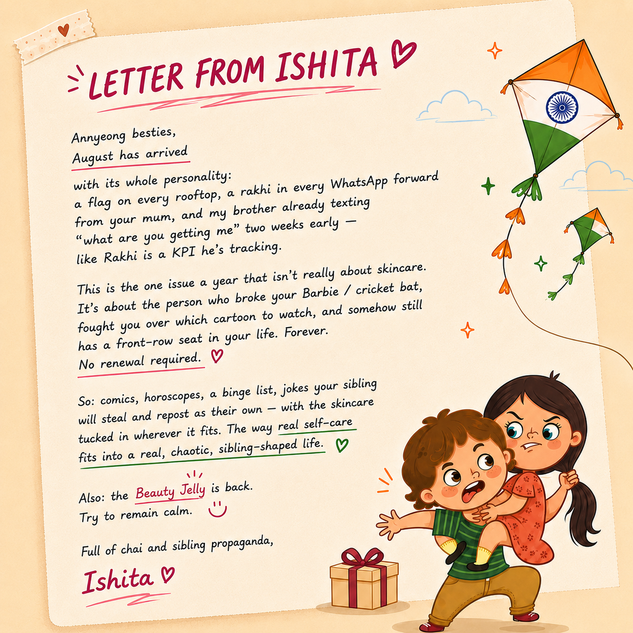 Letter from Ishita