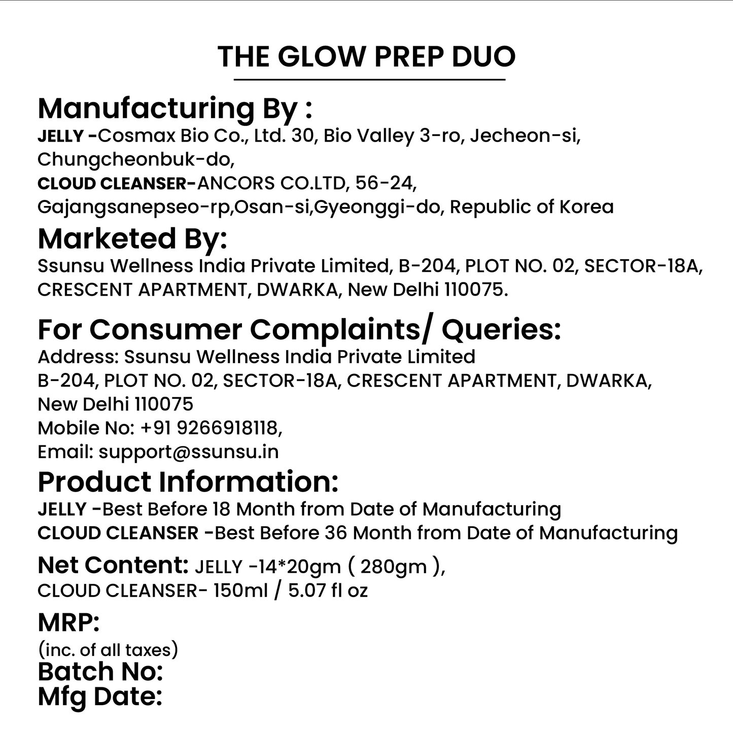 THE GLOW PREP DUO